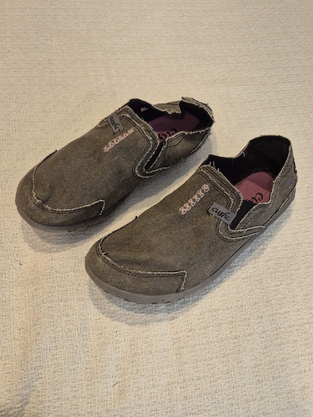 Cushe Surf Slipper Loafers Slip On Shoes Canvas Casual Size 10 Womens